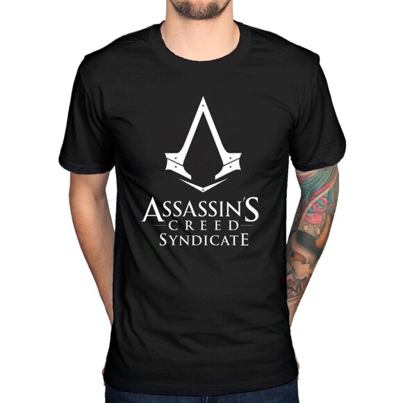 New! Assassin's Creed Syndicate Logo T-Shirt Ubisoft Videogame - Picture 2 of 2